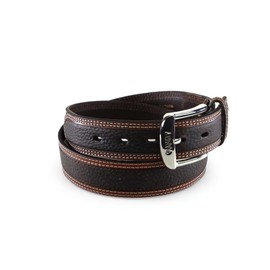 ARIAT Men's Two-Tone Contrast Edge Leather Belt, Brown, 30