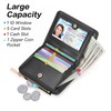 GOIACII Women's Small Mini Short Wallet Leather RFID Blocking Wallet