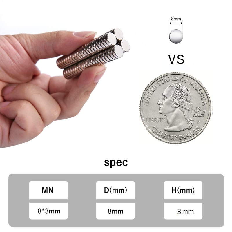 RHINOCATS 45 pcs Refrigerator Magnets，Fridge Magnets，Round Ferrite Magnets, Multi-Use for