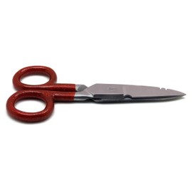 10× Multi Purpose Electrician Red Scissors 5.25" Cutting Stripping Wires Electrical Repair Stainless Steel Instruments