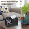 PU Leather Square Tissue Box Cover - Multi-Functional Tissue Box