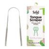 Solid Tongue Scraper - Stainless Steel, 1 item