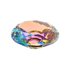 Mircube 60mm K9 Crystal Diamond Paperweight Decorative Rainbow Maker Prism Glass Diamonds Wedding Room Desktop Ornaments B