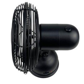 Good Housekeeping All-Metal USB-Powered 5" Oscillating Personal Fan, Matte Black