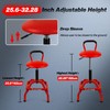 FreekyFit Garage Stool, Adjustable Height Swivel Work Mechanic Shop Stool