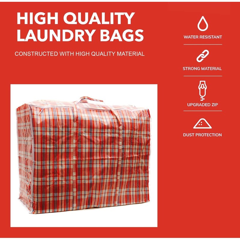 Large Laundry bags Storage Bag Waterproof with Zips, Travel Laundry