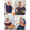 12 baberos lavables para adultos para comer, protector de ropa