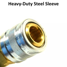 Foster 5pc Heavy Duty Quick Coupler Set Air Hose Connector Fittings 1/4 NPT Tools Plug