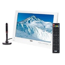 Tyler 13.3” Portable TV LCD Monitor 1080P Rechargeable Lithium Battery Operated