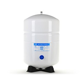RO-122-W14 Hydronix 3.2 Gallon Stainless Steel Reverse Osmosis Storage Water Tank, Small Size - White, 1/4" Port