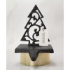 TRANSPAC Cast Iron Christmas Tree without Star Stocking Holder, 6.75