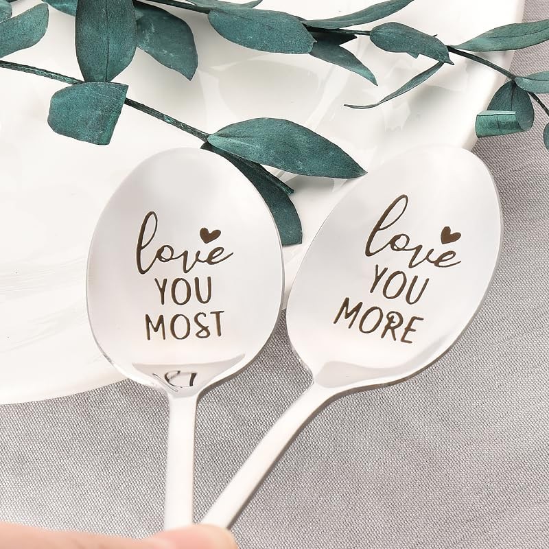 I Love You Spoons for Boyfriend & Husband - 2Pcs