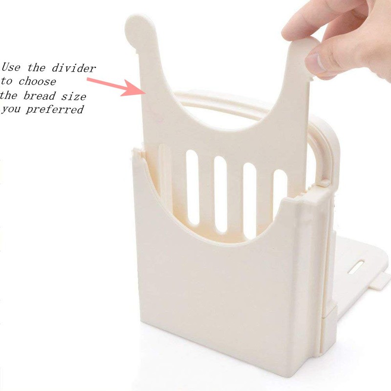 HYAM Bread Slicer, Adjustable Bread/Roast/Loaf Slicer Cutter,Folding Bread Toast Slicer