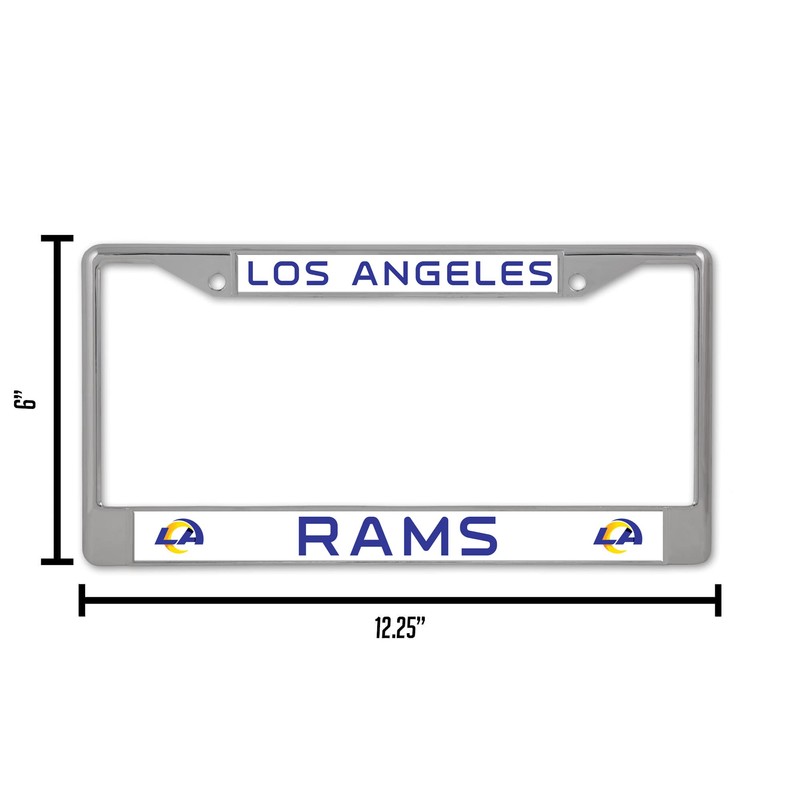 Rico Industries FC3007 La Rams Chrome Frame,Multi,6 x 12.25-