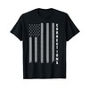 American flag Thin Silver Line Correction officer T-Shirt
