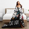 Funny Cat Blanket Funny Cute Cat Decor Throw Blanket Gifts