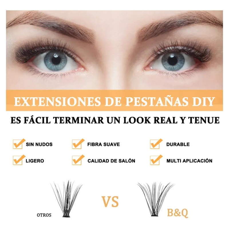 Bq lash Extensiones De Pestañas Individuales Clásicas Diy 280pcs B&q