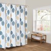 Polyester Leaves Painting Shower Bath Curtain Waterproof Bathroom Curtain (S)