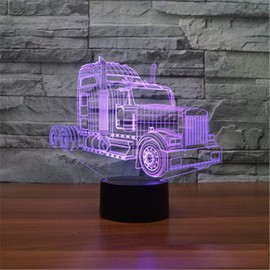 SUPERHONGJIHAO Night Light for Kids, 3D Truck, LED Lamp with Remote Control, 16 Color Changing Birthday Gift for Kids