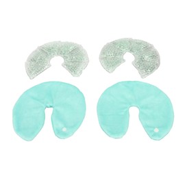 Almohadillas de Gel para el Pecho, 1 par de Compresas Frías y Calientes Reutilizables, Paquete de Hielo para Lactancia, Almohadillas para el Pecho,...