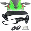 KAIQIVEM Motorcycle Mirrors Stealth Wind Wing Side Rearview Mirrors Compatible