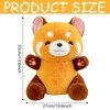 Red Panda Cuddly Toy, 35 cm Panda Cuddly Toy, Red