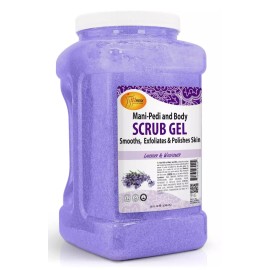 SPA REDI MANI PEDI  & BODY EXFOLIATING SCRUB GEL LAVENDER & WILDFLOWER 1 GALLON