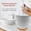 SereneLife Counter Towel Warmer Bucket - with Customized Fragrance for