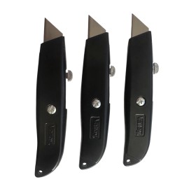 Valley USA, Retractable Multipurpose Utility Knife, Box Cutter, Box Knife 3 Pack