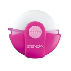3 X Stylish Maped rotary eraser Zenoa Round fashion rubber School Stationery