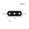 FYHJNC 20Pcs Black Plastic Tent Rope Fasteners, Sturdy Tents Rope