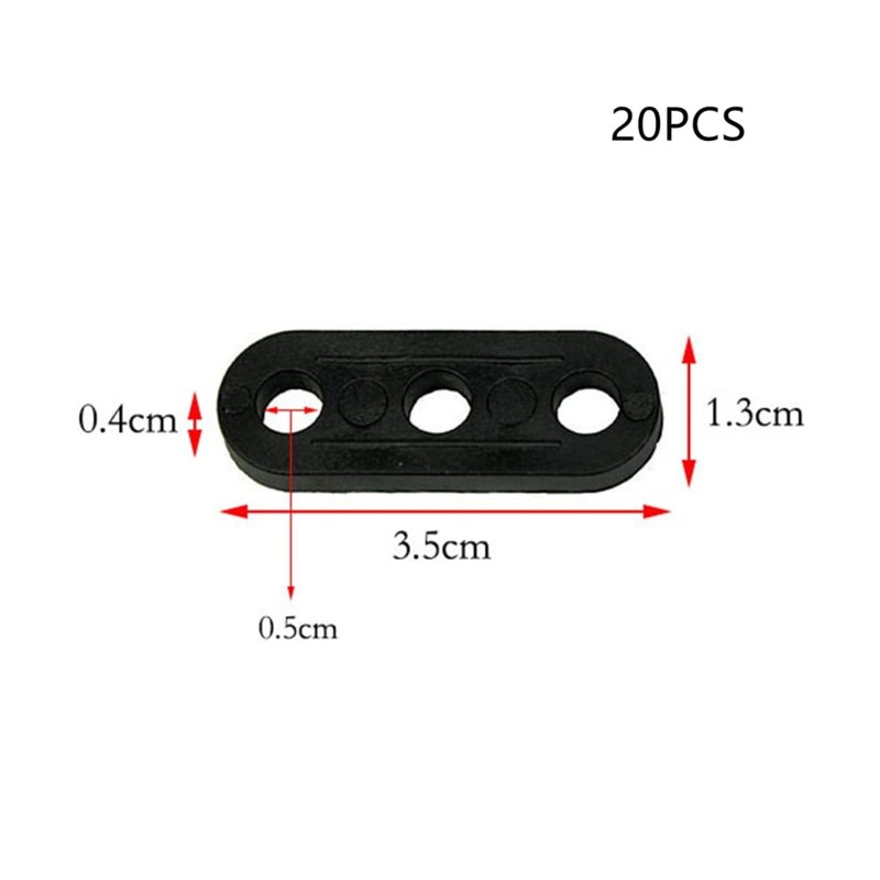 FYHJNC 20Pcs Black Plastic Tent Rope Fasteners, Sturdy Tents Rope