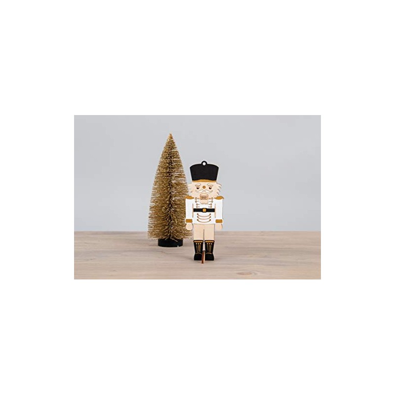 Rayher Wooden Nutcracker FSCMixCred, to Set up, Wood, Natural, 6x16