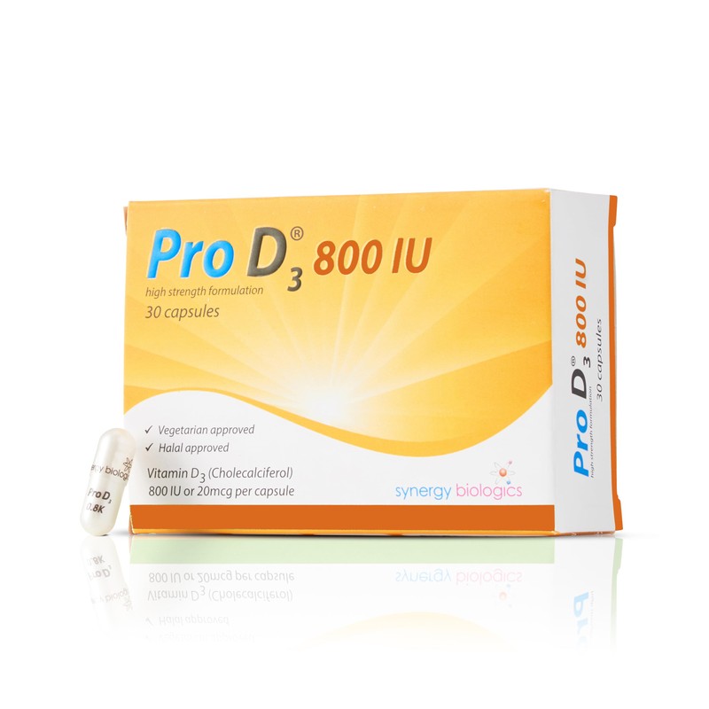 Pro D3 800 IU - Vitamin D3 (30 Capsules) Vegetarian
