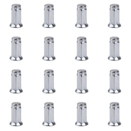 (16 Pack) Tusk Flat Base Lug Nut 10mm x 1.25mm Thread Pitch w/14mm Head Chrome for Can-Am Maverick Max 1000 X mr 2017-2018