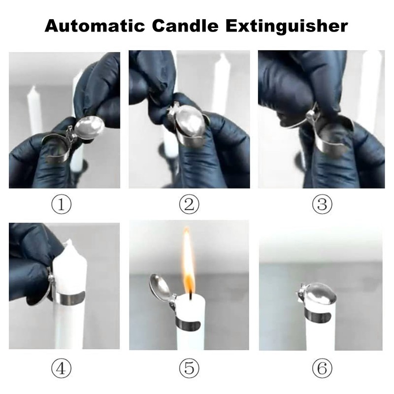 4pcs Automatic Candle Extinguisher Wick Flame Snuffer for Putting Out