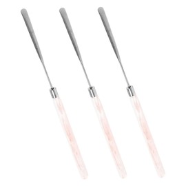 Healeved Effortless Mixing Makeup Mixing Stick Pcs Mini Metal Spatulas for Nail Art Cosmetics Travel-friendly