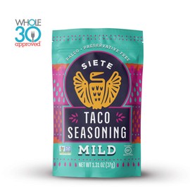 Siete Taco Seasoning Mix Pack | Whole 30 Approved | Paleo | Preservative Free | Gluten Free | Vegan | 3 Mild, 3 Spicy (Pack of 6)