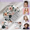 Kids Shower Cap Reusable Waterproof Adjustable Double Layer Elastic Dry