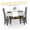 OHPHCALL Tablecloths for Graduation Iridescent Decorative Table Cover Disposable Party