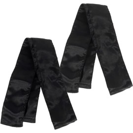Outanaya 2piezas Pañuelo Para Cabello De Satén Negro Antideslizante Para Mantener Pelucas y Accesorios De Cabello y Cómodo