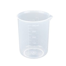 Antrader Kitchen PP Measuring Cup Scientific Plastic Graduated Beaker Transparent 250ml-300ml