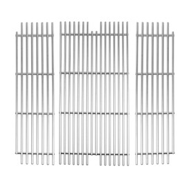 Zemibi Cooking Grid Grates Replacement for Viking VGBQ 30 in T Series, VGBQ 41 in T Series, VGBQ 53 in T Series Gas Grill Models, Stainless Steel, 23.25'', 3 Pack