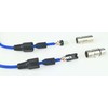 Paccs 2 x 1 m Microphone Cable Blue XLR Male
