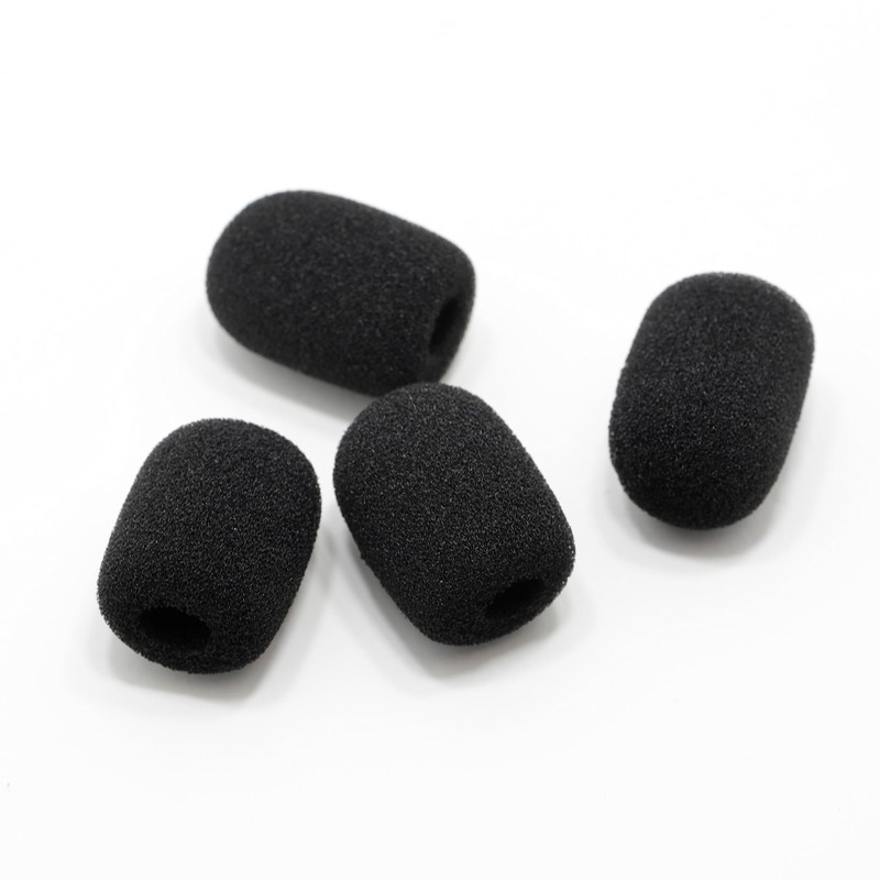 Okuli Pack of 4 x Replacement Foam Sponge Microphone Tips