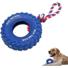 Cyrank Juguetes para Perros para Masticadores Agresivos, Juguetes para Masticar Neumáticos para Perros con Cuerda, Juguetes para Masticar Cachorros