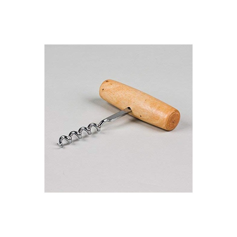 Metaltex Clasp Corkscrew With Wooden Handle, Multicolor