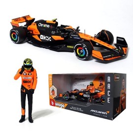Brago 1:24 McLaren Team MCL38 #4 Car + Driver Figure F1 Model / 브라고 1:24 맥라랜 Team MCL38 4번 머신 + 드라이버 피규어 F1 모형