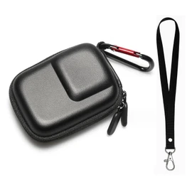 For gopro Camera Bag Protective Case Hard Shell Travel Organizer Compatible with GO PRO HERO13/12/11/10/9 & Osmo Action insta ace pro, Black, Camera Protective Case