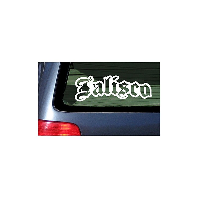 Jalisco Mexico State - White Window Sticker Decal Vinyl Pride